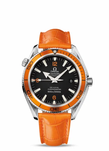 Omega Seamaster Planet Ocean 600M Co-Axial 42 Stainless Steel / Orange / Alligator 2909.50.38 (29095038)